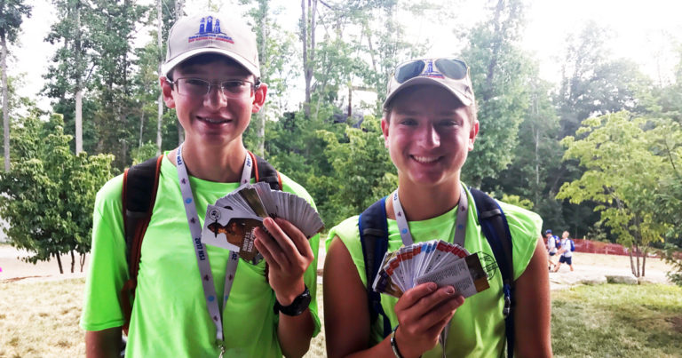 Jamboree trading card craze has Scouts hunting treasure, making new friends