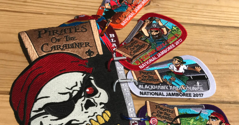 This Pirates of the Carabiner set is probably my favorite 2017 Jamboree patch set