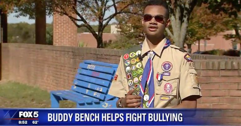 Eagle Scout builds buddy bench to fight bullying, promote autism awareness