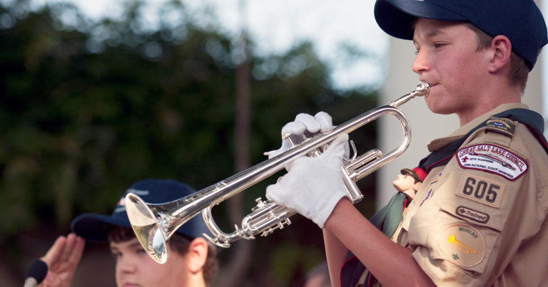 Encourage your Scouts to answer the call to bugle