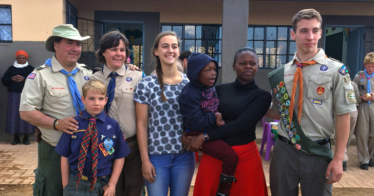 This Scout wanted to help his home away from home — in South Africa