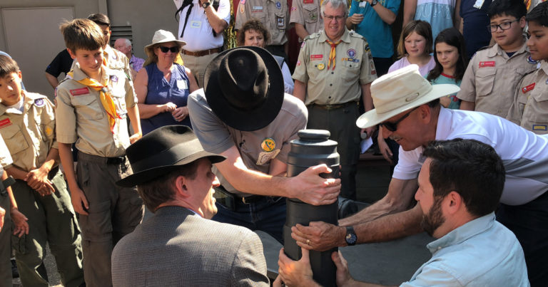 Troop opens time capsule buried for two decades, and this is what they found