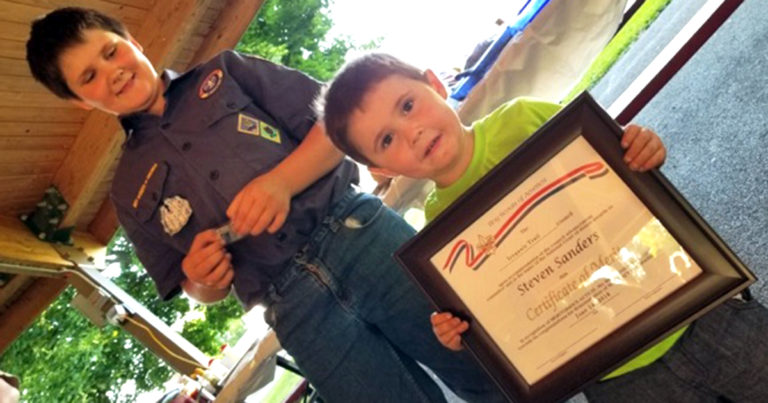 Cub Scout springs into action — twice — to save family members’ lives