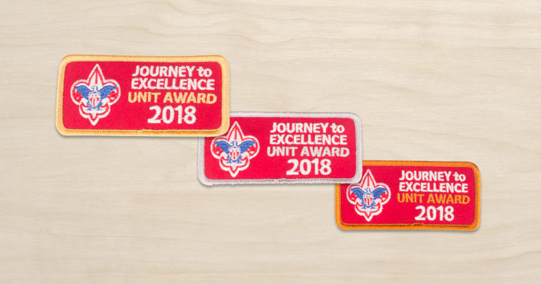 Who can wear the Journey to Excellence patch on their Scout uniform?