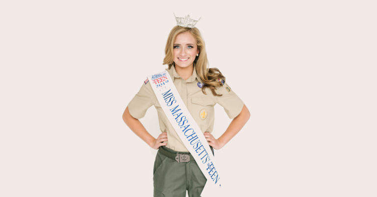 She says Miss America’s Outstanding Teen pageant and Scouting are a perfect match